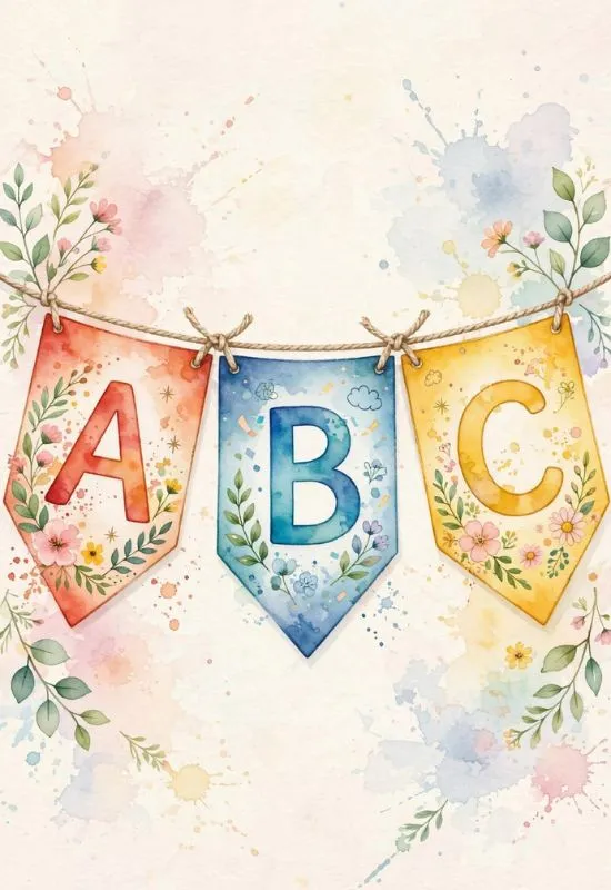ABC Alphabet Banner 