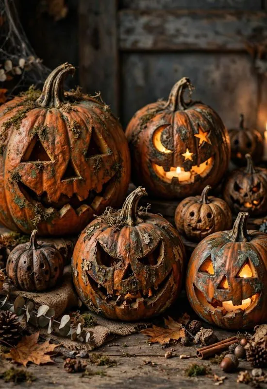 Antique Jack-o'-Lantern Decorations 