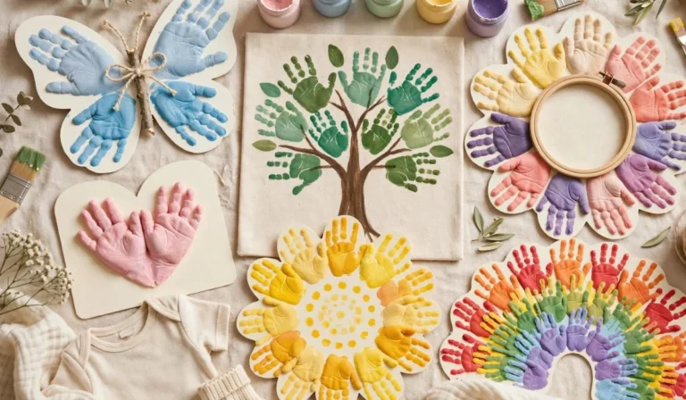 Baby And Infant Handprint Crafts