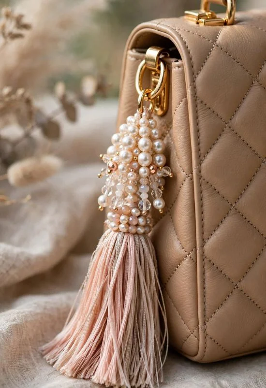 Beaded Tassel Charm