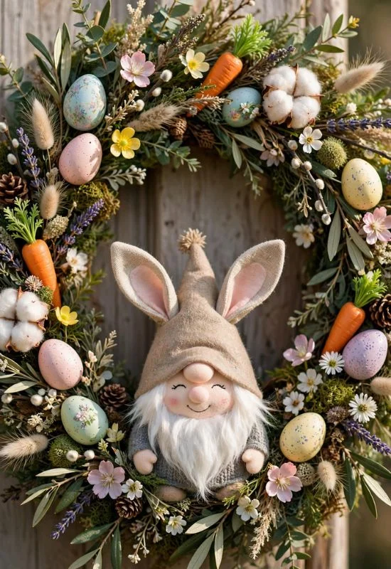 Bunny Gnome Wreath