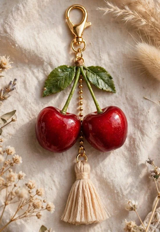Cherry Bag Charm