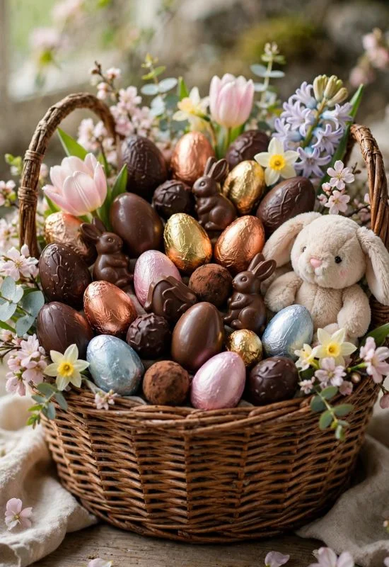 Classic Chocolate Easter Basket 