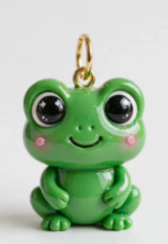 Clay Frog Charm