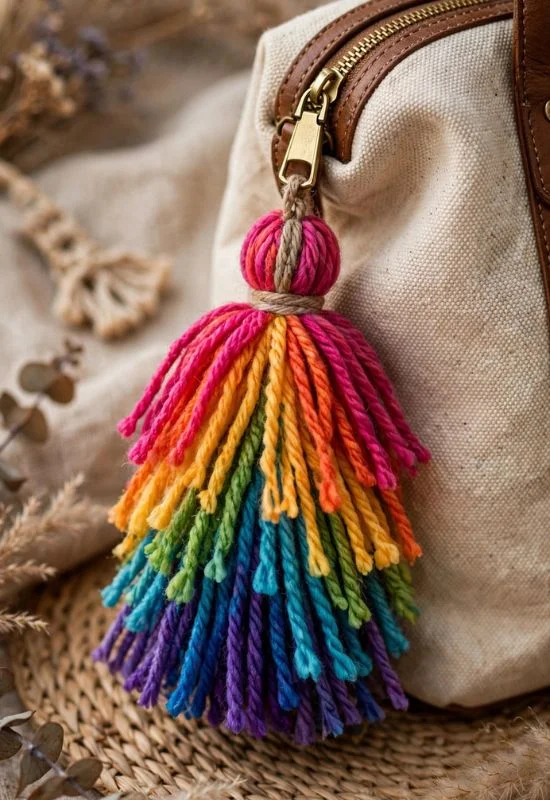Colorful Yarn Tassel