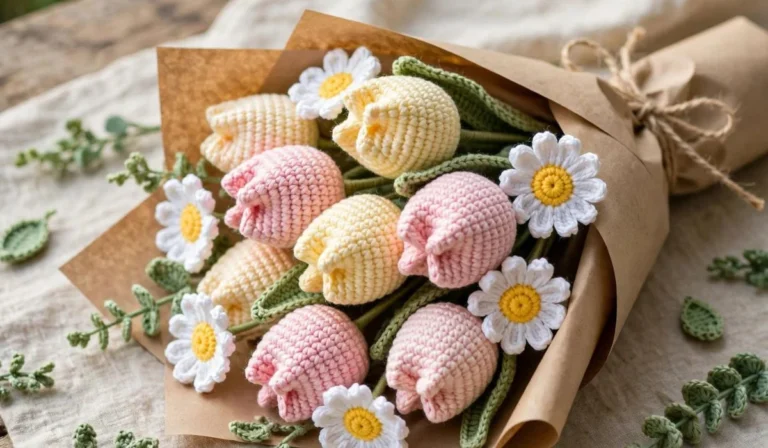 Crochet Flowers Bouquet