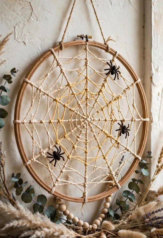 DIY Spider Web Decor