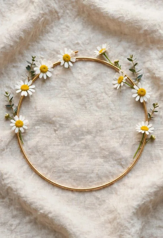 Daisy Hoop Wreath