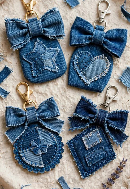 Denim Fabric Charm