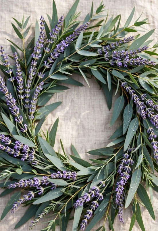 Eucalyptus and Lavender Wreath