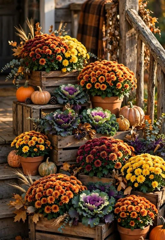 Fall Flower Planters