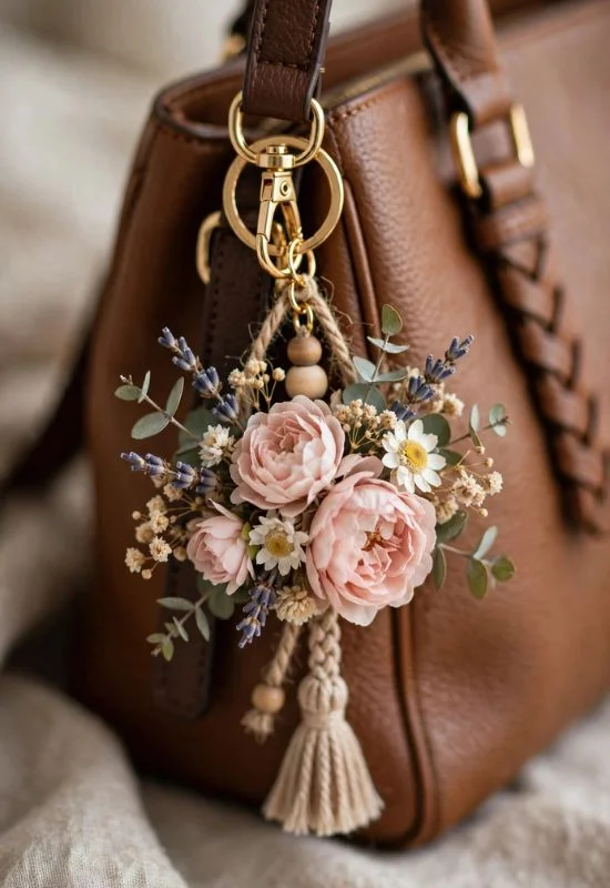 Flower Bag Charm