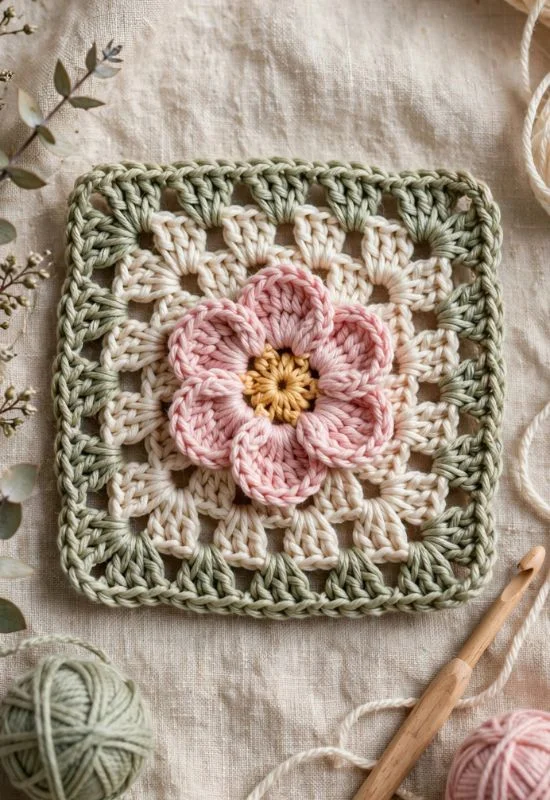Granny Square Flower