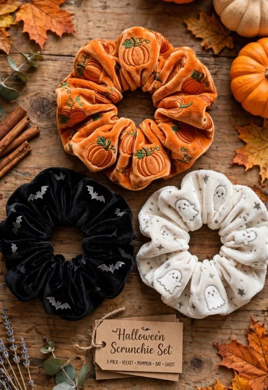 Halloween Scrunchie Set