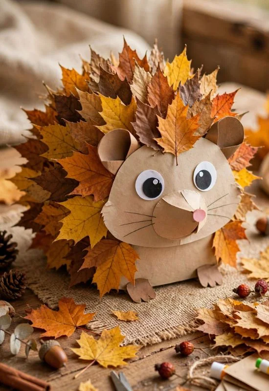 Hedgehog Leaf Craft
