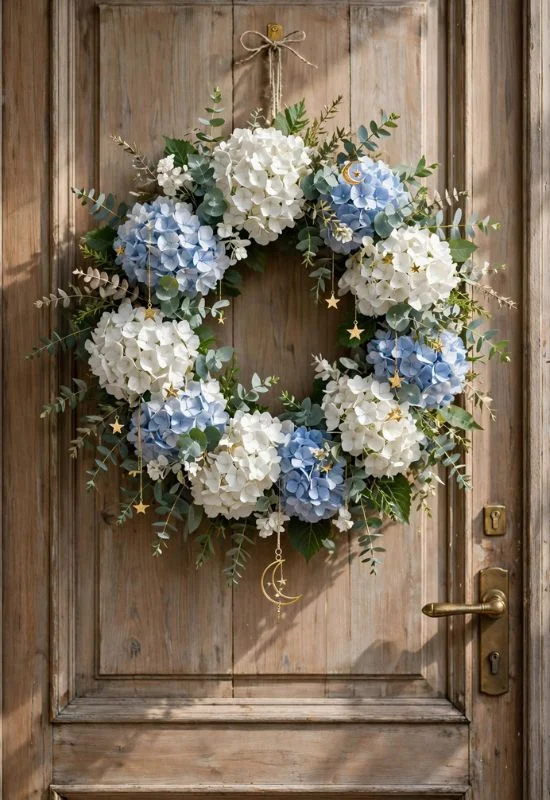 Hydrangea Door Wreath