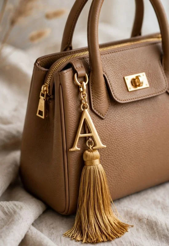 Initial Tassel Charm