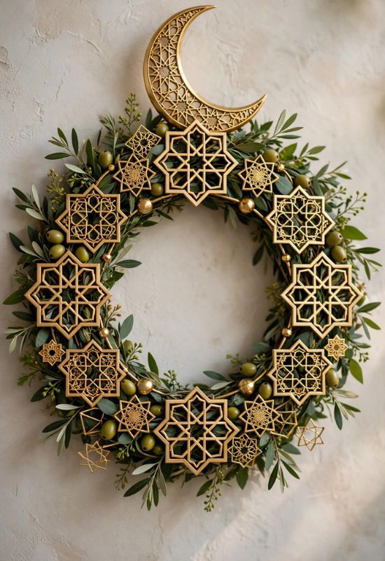 Islamic Geometric Eid Wreath