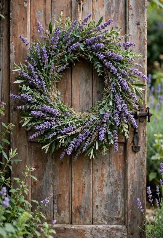 Lavender Garden Wreath