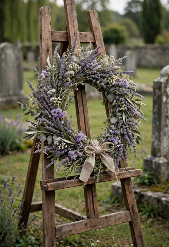 Lavender Remembrance Wreath