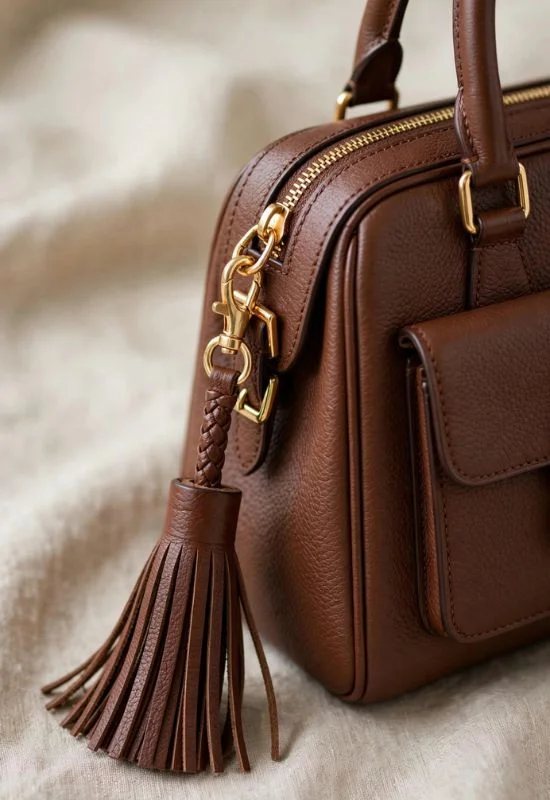 Leather Tassel Charm