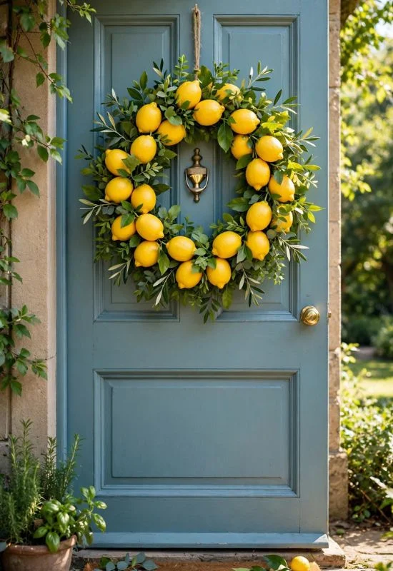 Lemon Citrus Wreath
