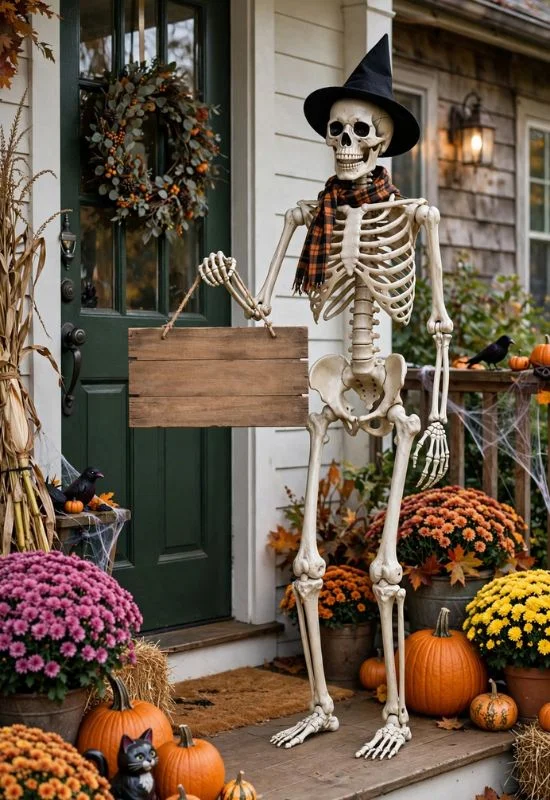 Life-Size Skeleton Welcome