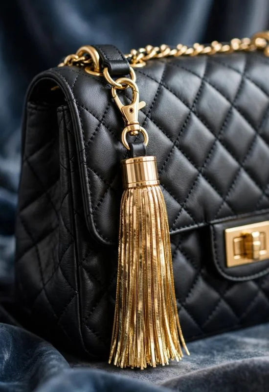 Metallic Tassel Charm