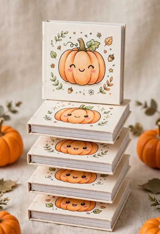 Mini Pumpkin Coloring Books
