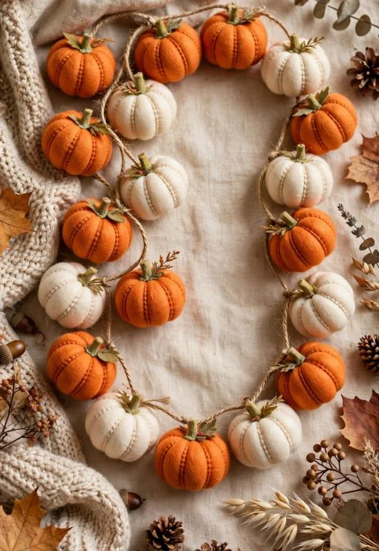 Mini Pumpkin Garland