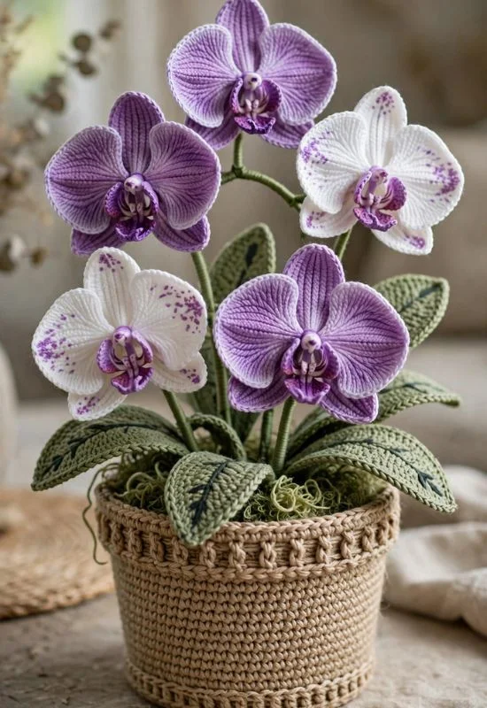 Orchid Flower Bucket