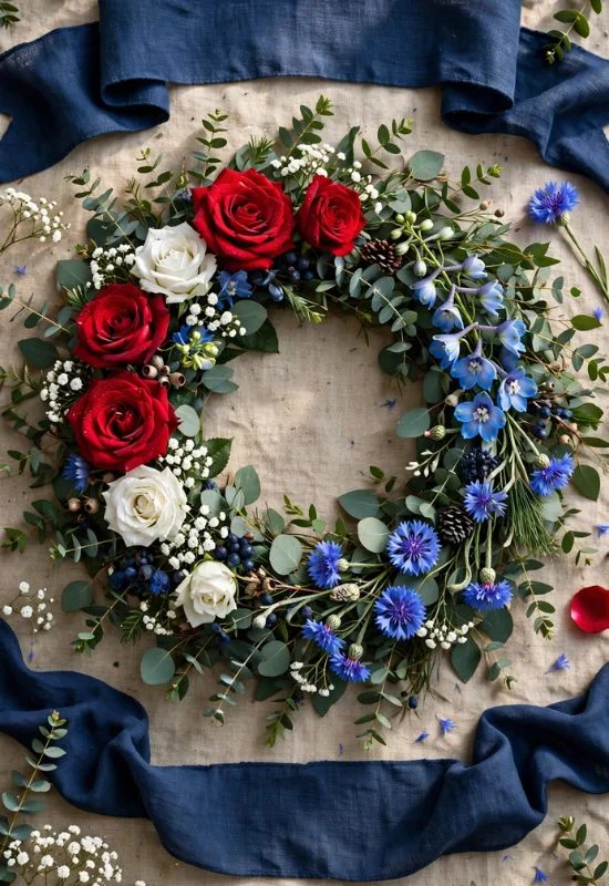 Patriotic Memorial Wreath