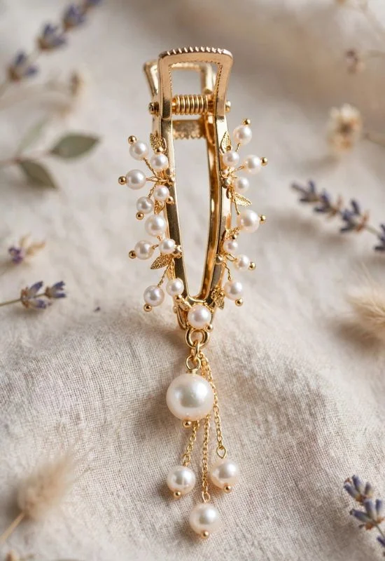 Pearl Charm Clip