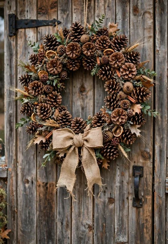Pinecone Rustic Wreath