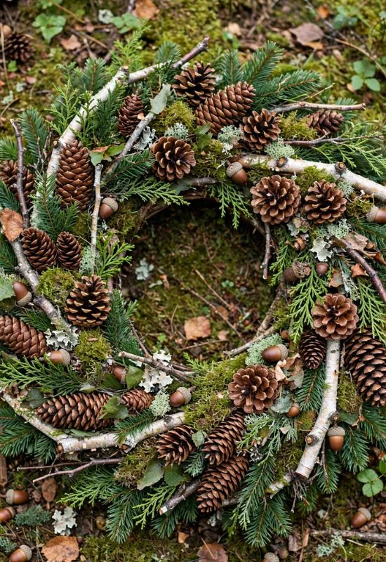 Pinecone Woodland Wreath