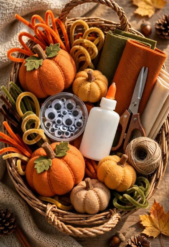 Pumpkin Craft Basket
