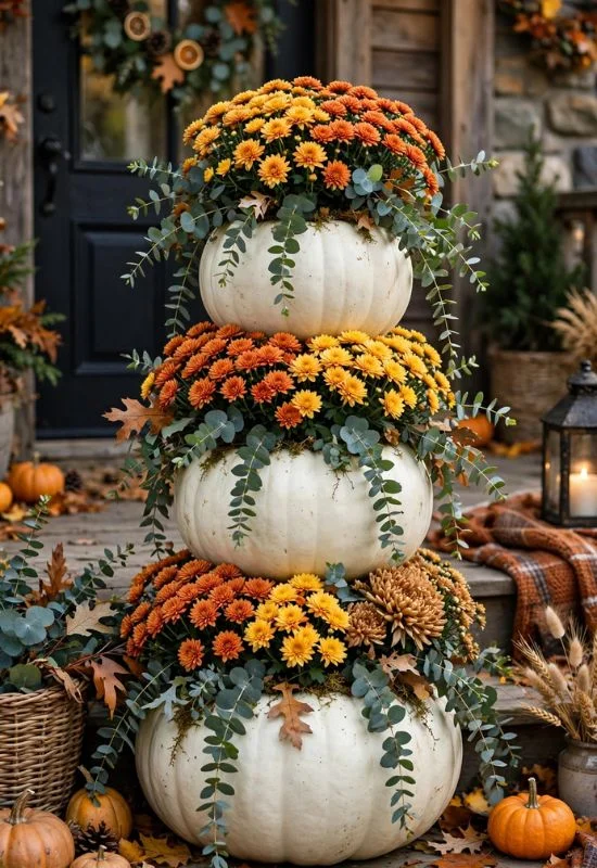 Pumpkin Planter Display