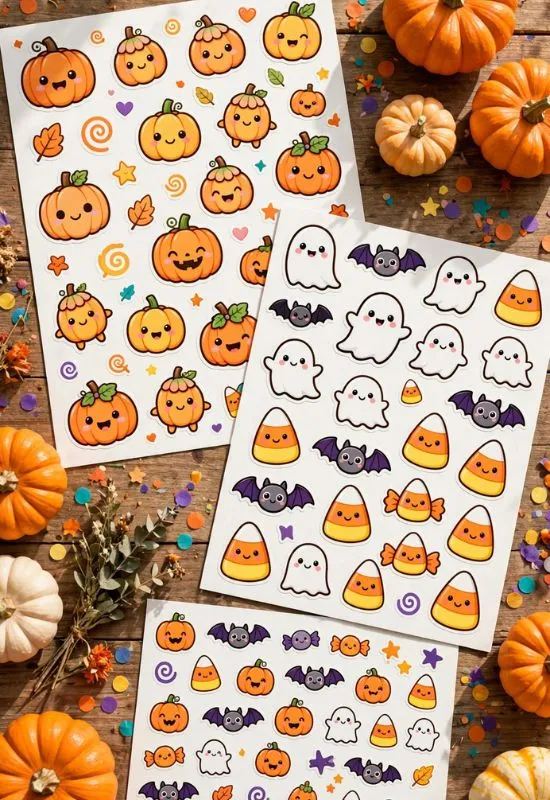 Pumpkin Sticker Sheets