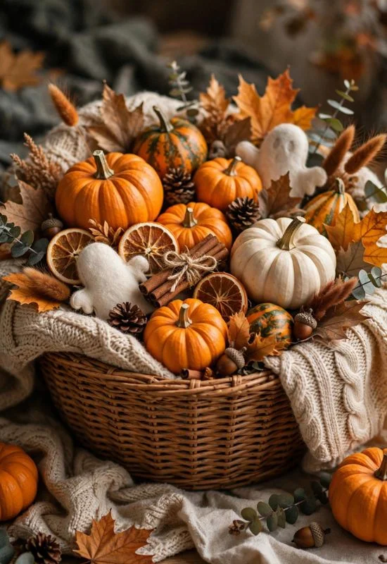 Pumpkin-Themed Boo Basket