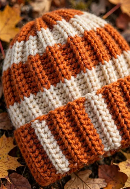 Ribbed Crochet Beanie