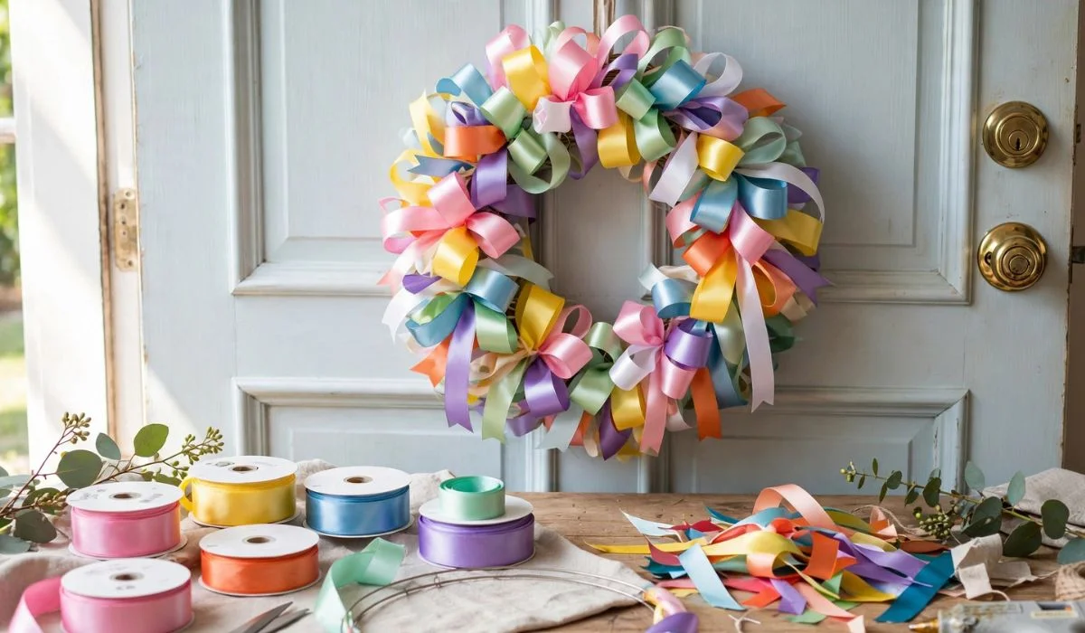 Ribbon Wreath DIY