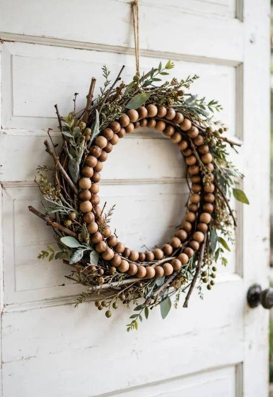Rustic Wooden Welcome Wreath