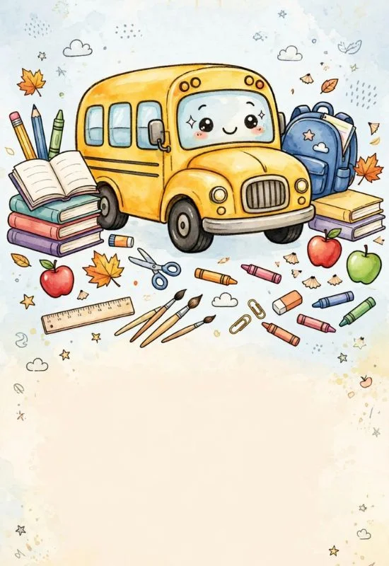 School Bus Banner