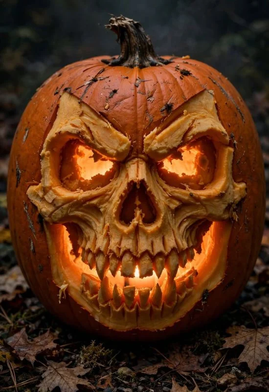 Skeleton Pumpkin