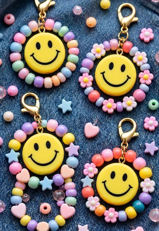 Smiley Face Bead Charm