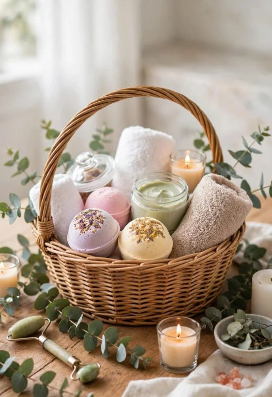 Spa Day at Home Basket