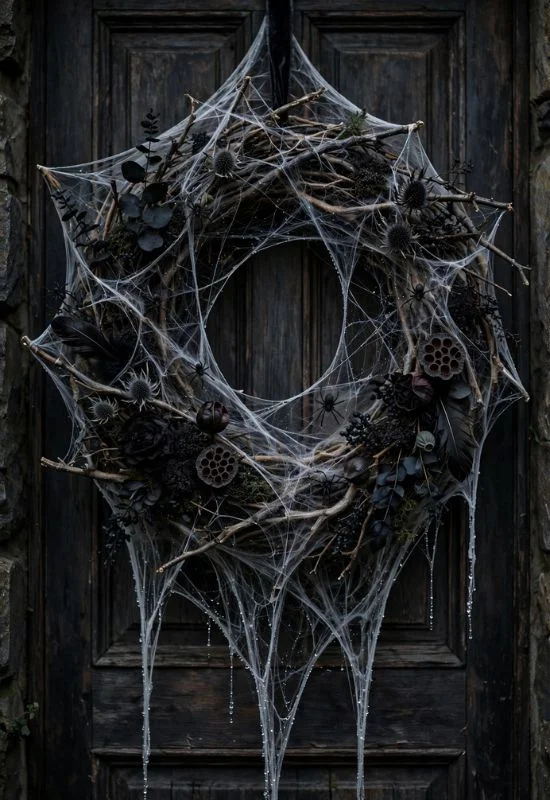 Spider Web Wreath