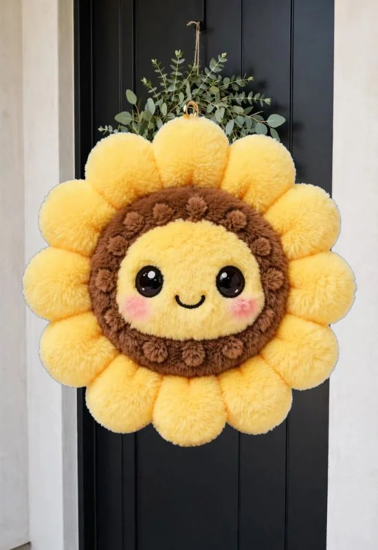 Sunflower Plush Charm