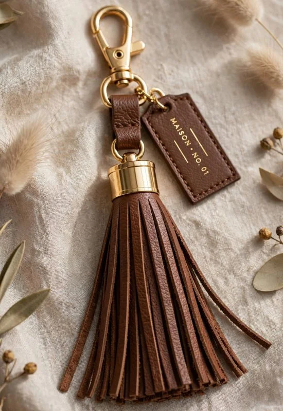 Tassel Leather Charm