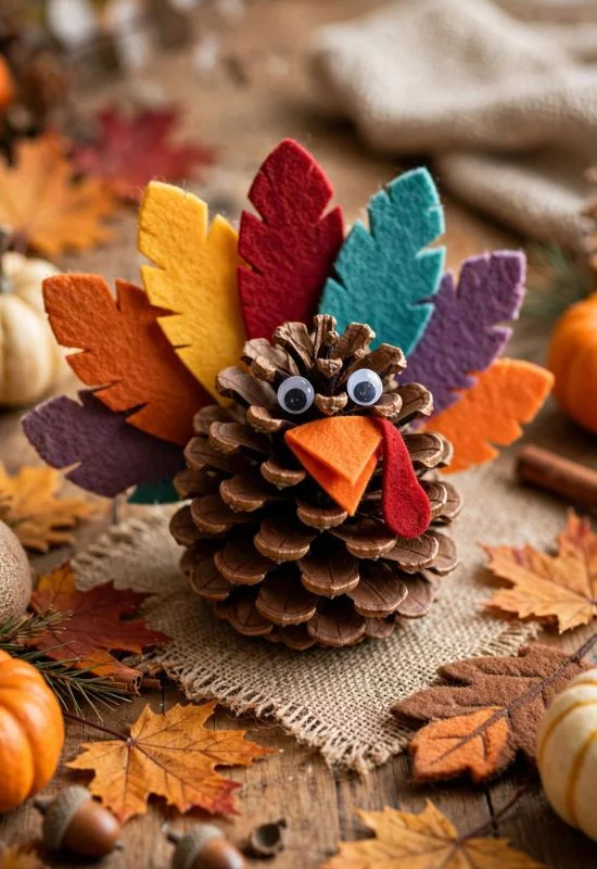 Turkey Pinecone Craft
